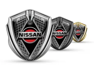 Nissan Emblema Metal Insignia Mínimo Aspecto Universal Forma